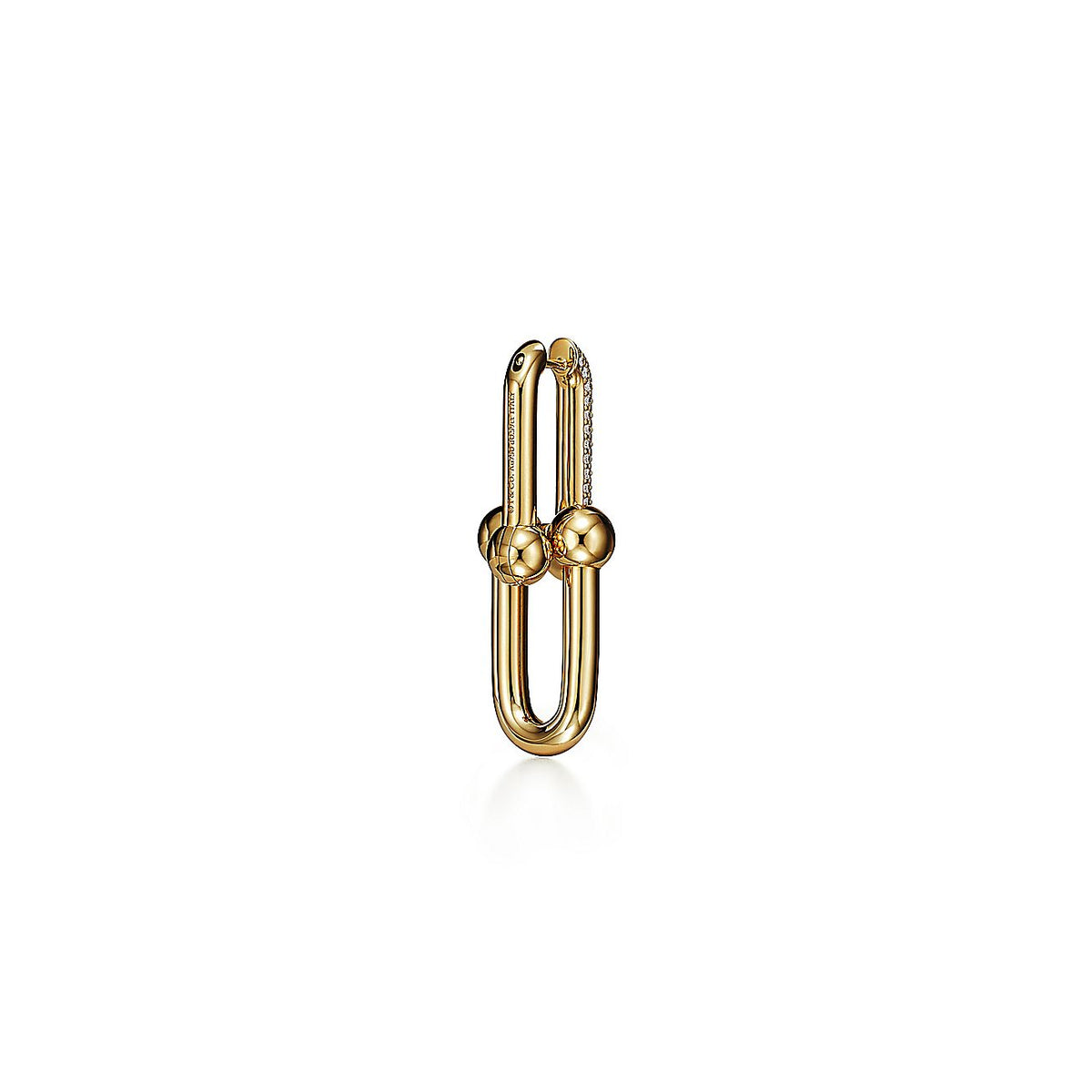18K T HardWear Large Link Diamonds Earrings