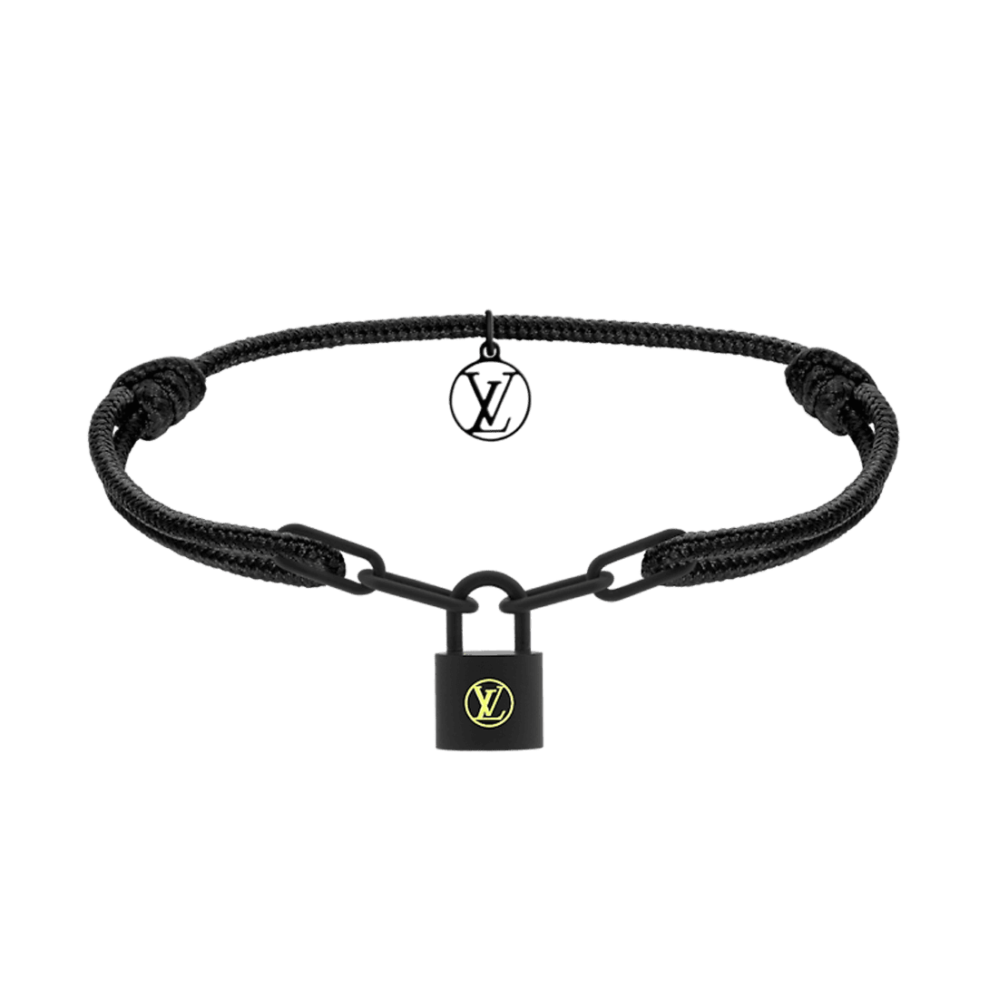 18K Louis Silver Lockit Titanium Bracelet
