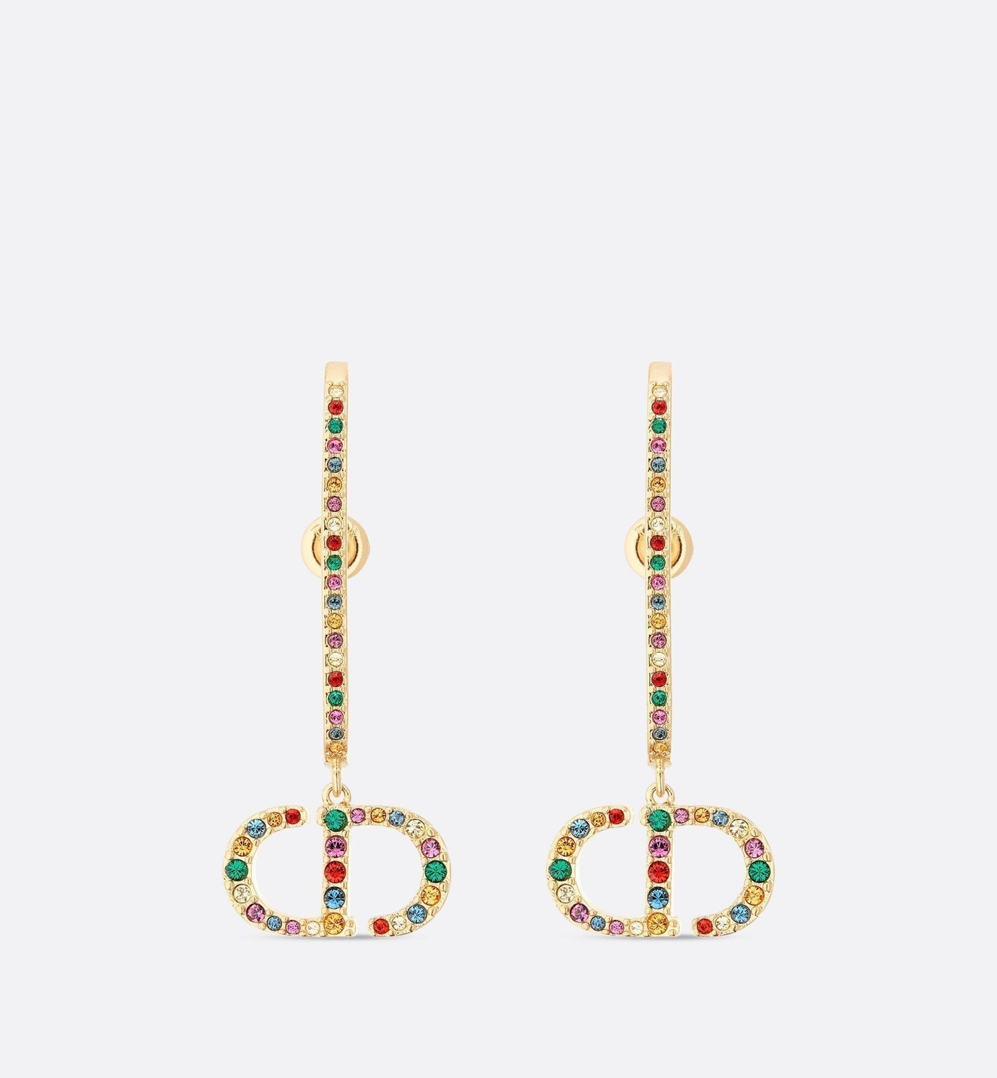18K CD 30 Montaigne Crystals Earrings