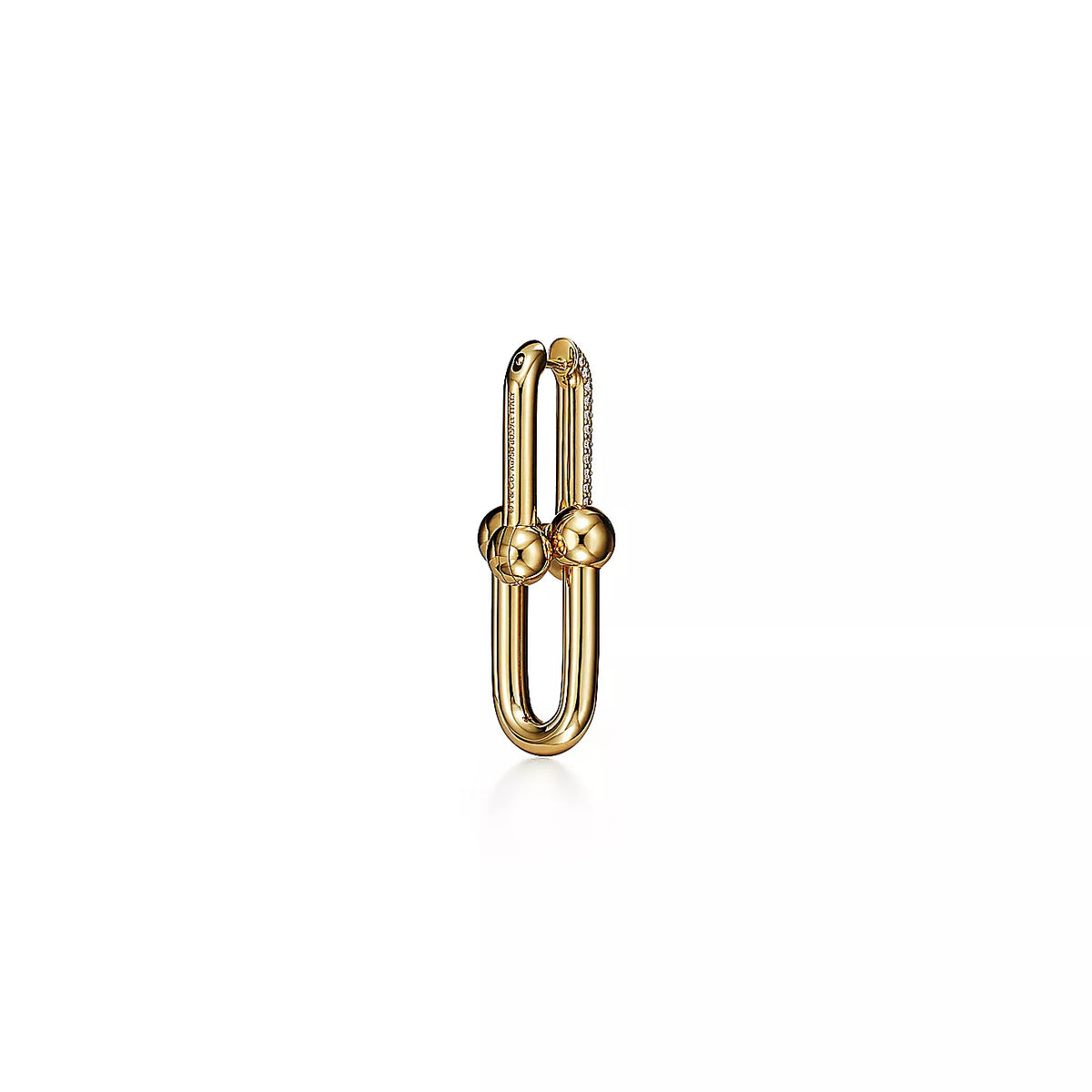 18K T HardWear Large Link Diamonds Earrings