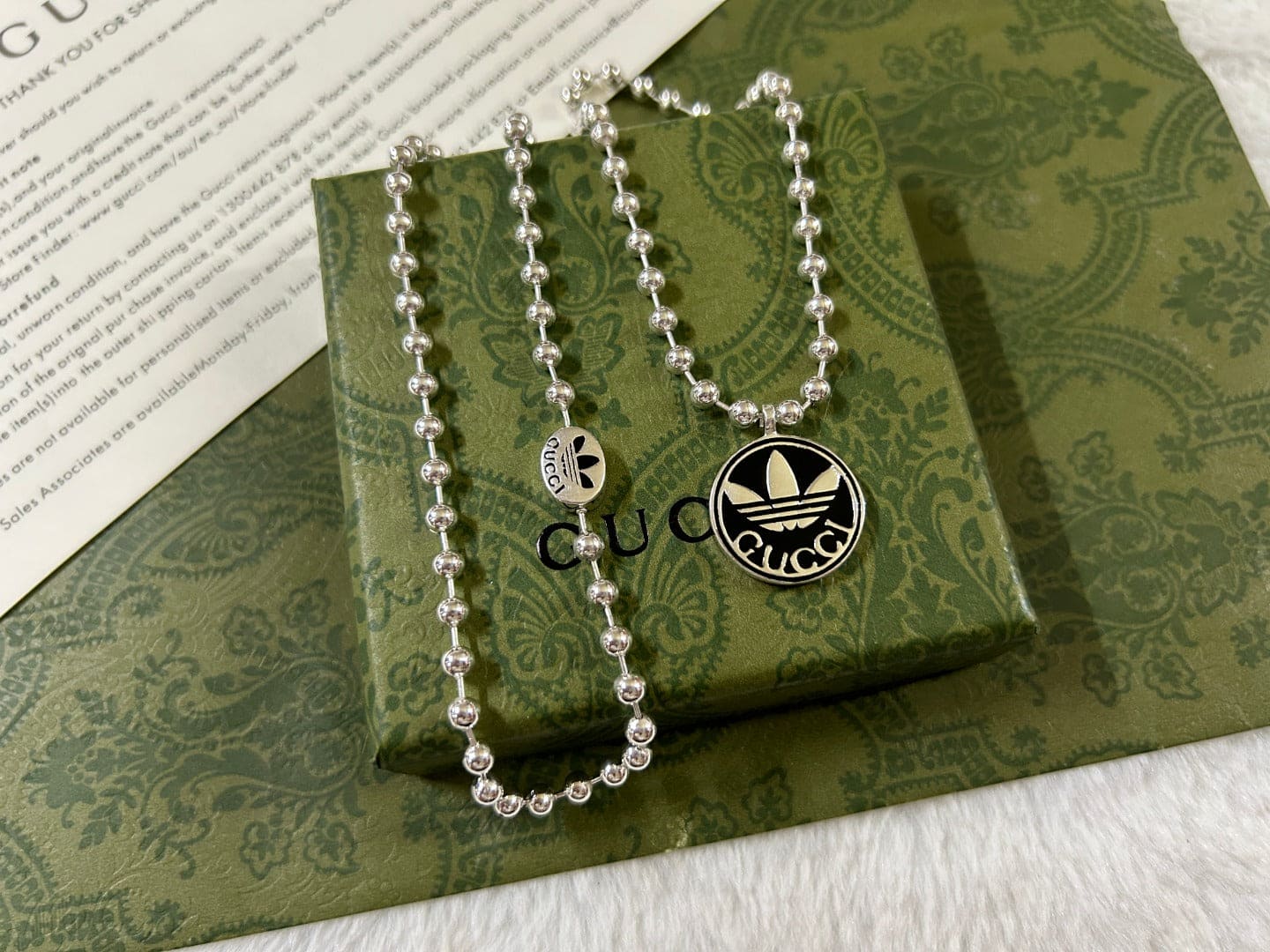 GG x Adidas Pendant Boule Necklace