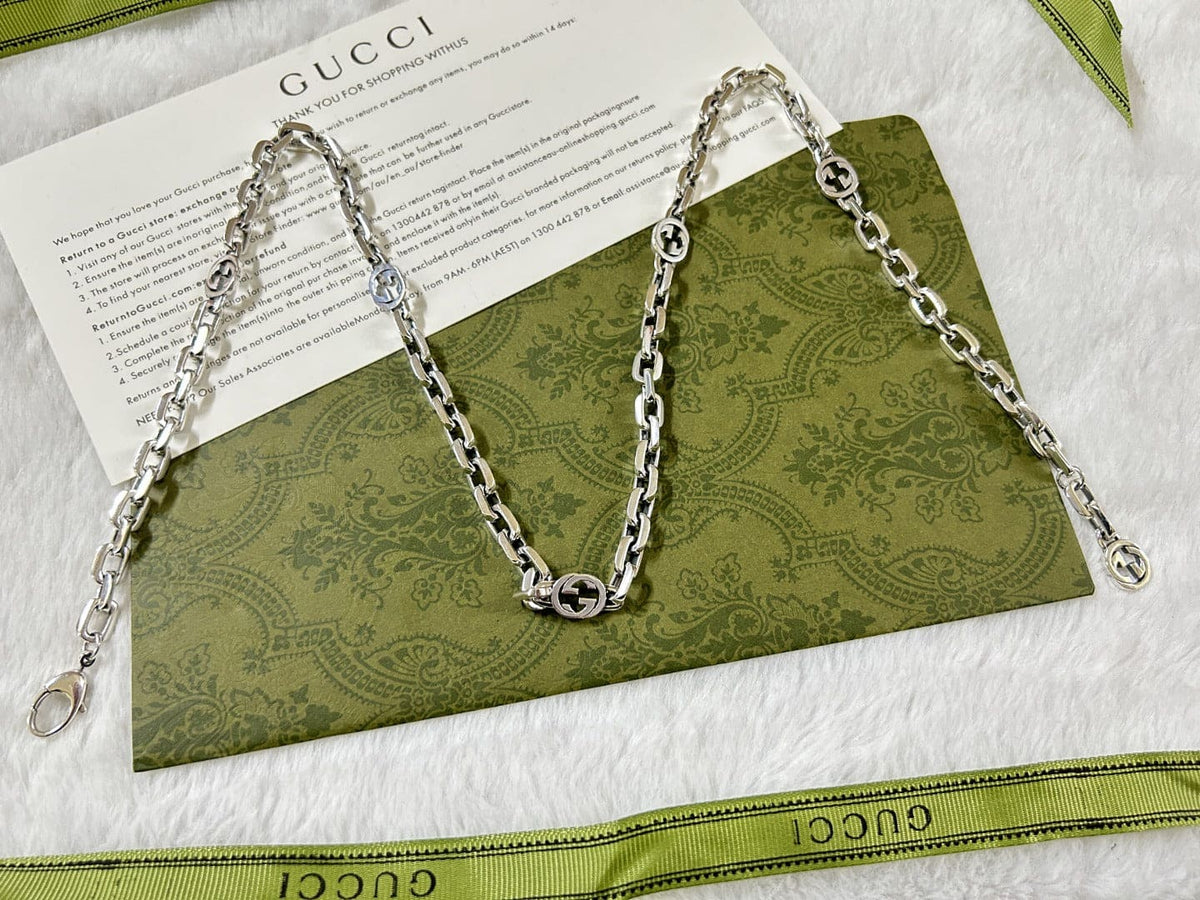 GG Interlocking G Chain Necklace