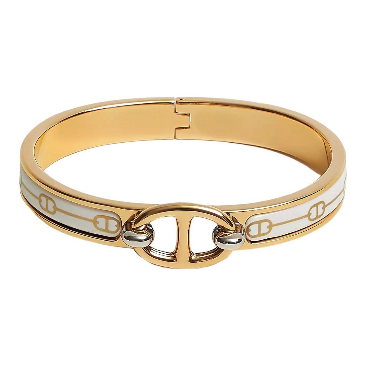 18K Mini Clic Cha?ne D'ancre H Bracelet