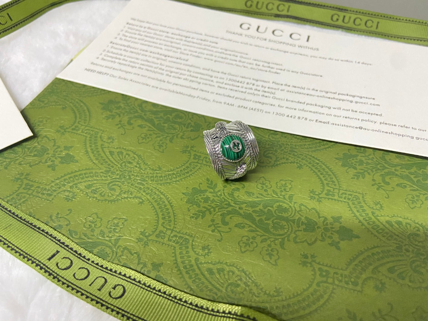 GG Garden Snake Interlocking G Ring