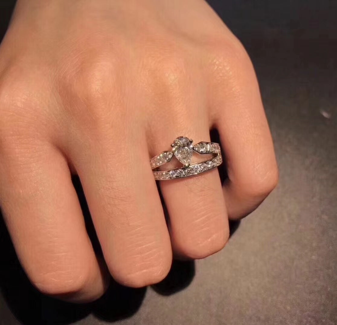 18K Jos¡§|phine Engagement Ring