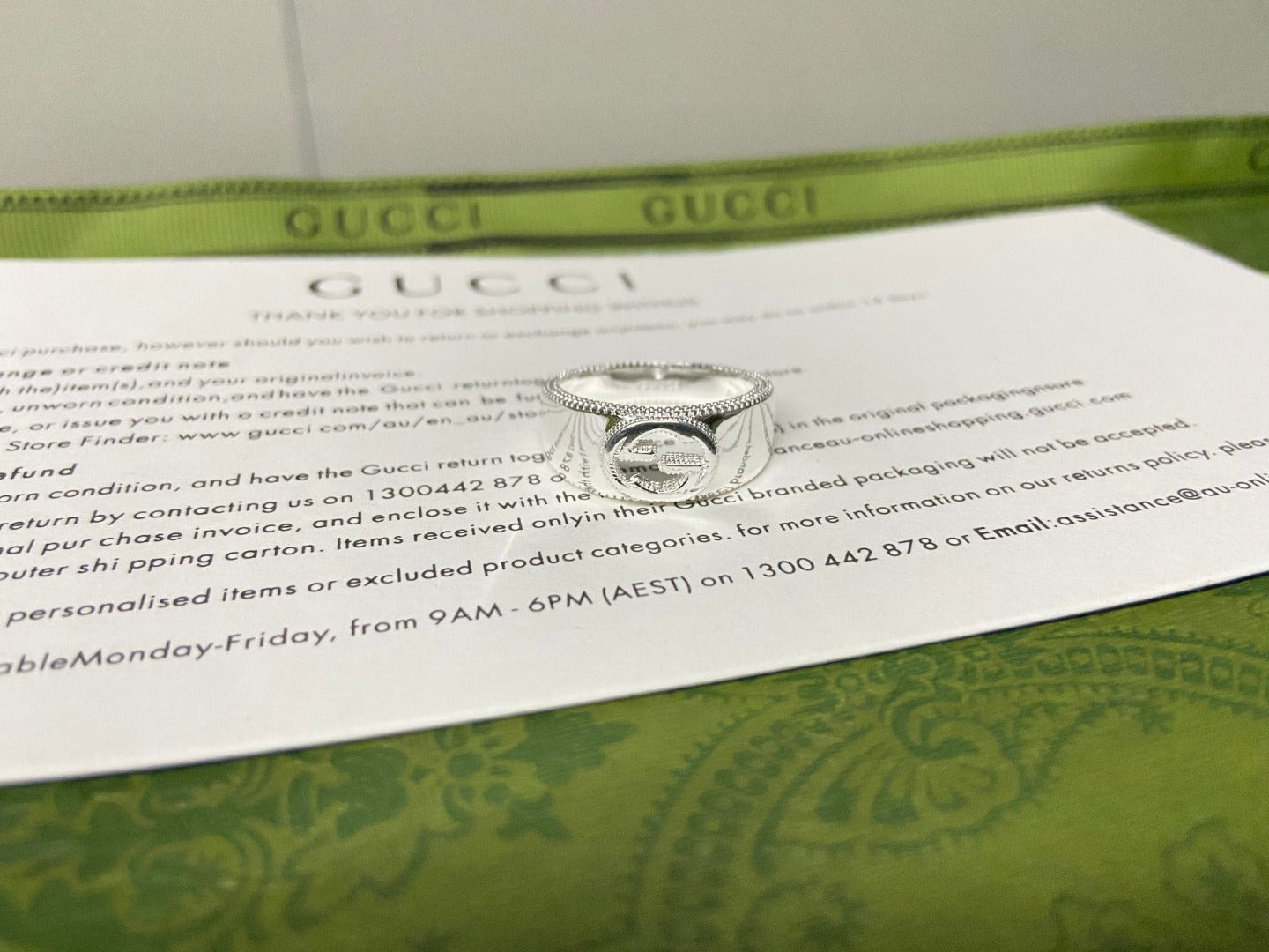 GG Interlocking G Wide Ring