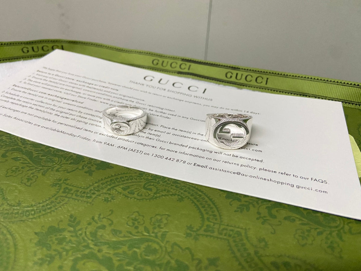 GG Interlocking G Wide Ring