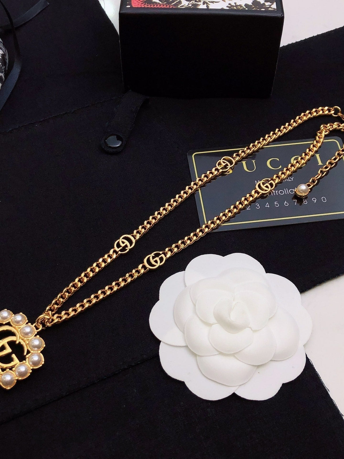 18K GG Pearl Necklace