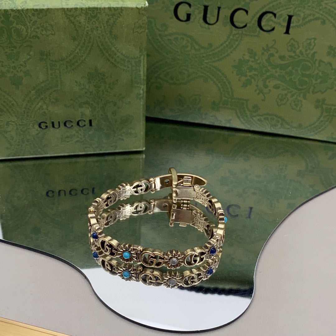 18K GG Flowers Bracelet